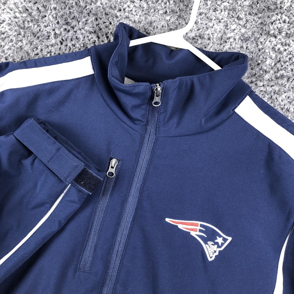 New England Patriots Jacket Mens XL Blue NFL Football NFL Full Zip Softshell
